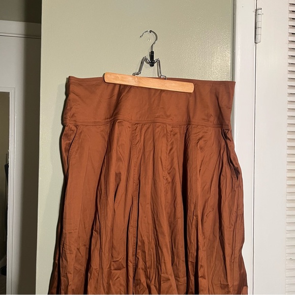 Farm Rio Caramel Ruffled Maxi Skirt A-Line XL - Picture 6 of 14